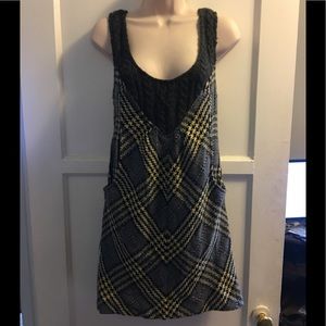 Free People crochet tank dress. Size 6